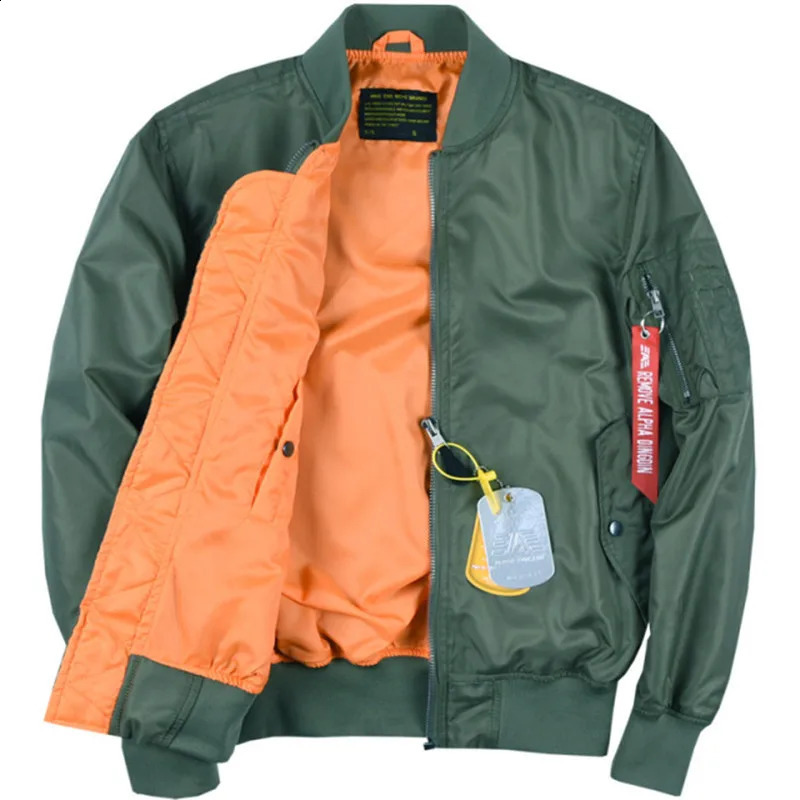 Martin Pilot Jacket Military Tactical MA1 Classic Mens Spring and Autumn Thin Baseball 240827