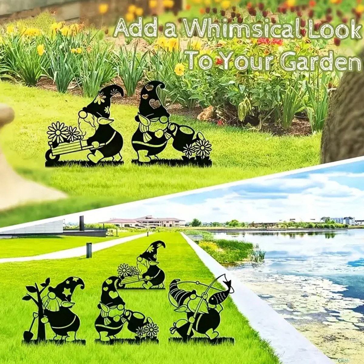 Gnome Metal Decorative Garden Gnome Metal Patio Art Lovely Gnome Patio Decorations