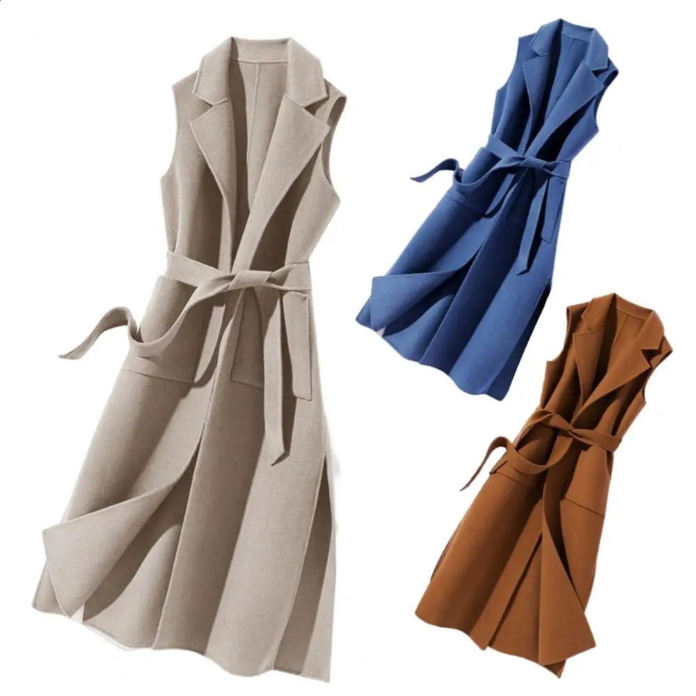 Sleeveless warm jacket loose and thick womens winter jacket 240828