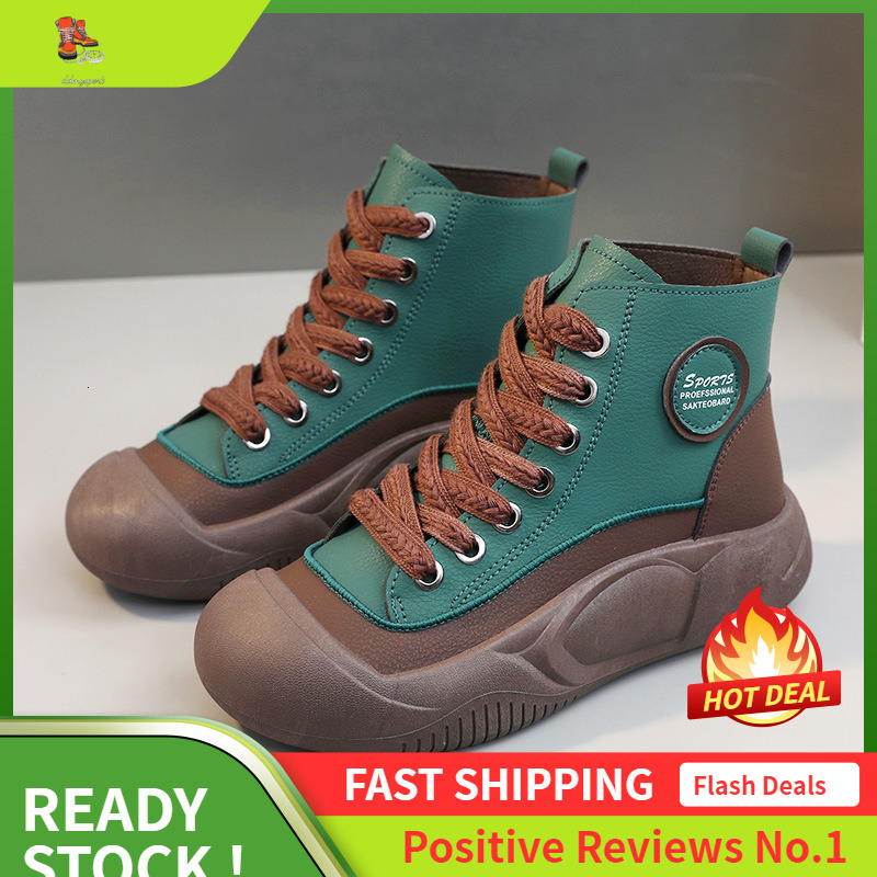 Ddmysports FL New Women S Shoes Casual Spring And Autumn Mid Top Height Increasing Thick Soled Sports Small Fragrance Style OUTDOOR