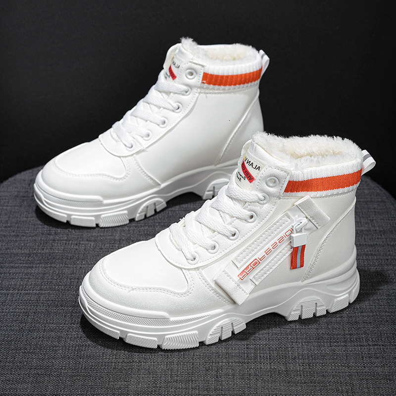 Ddmysports Top For Women Autumn Winter New Trendy Versatile Student S Igh Waist Sports Plush Board Shoes OUTDOOR
