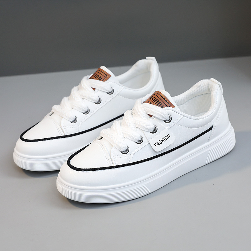 Ddmysports YQ New Casual Women S Small White Summer Solid Color Increase Thin Sole Board Shoes Leather Surface Wear Resistant Versatile OUTDOOR