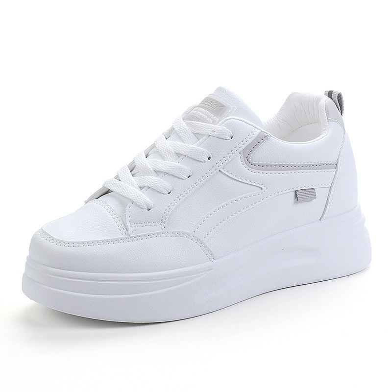 Ddmysports Women S Spring And Autumn Thick Sole Small White Female Students Waterproof Single New Inner Eight Versatile Board Shoes For OUTDOOR