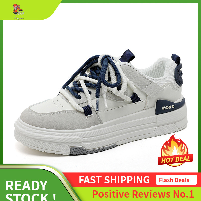 Ddmysports K New White Women S Spring Summer Board Sports Thick Sole Height Increasing College Shoes OUTDOOR