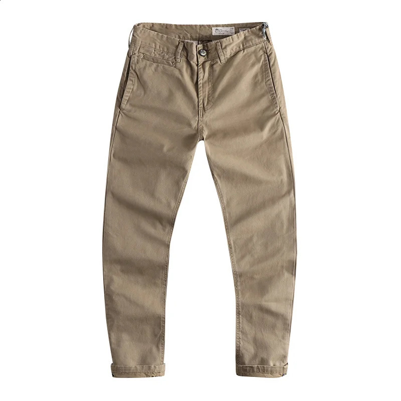 Spring and summer American retro heavyduty womens cargo pants mens pure cotton washed ultrathin straight tapered casual 240827