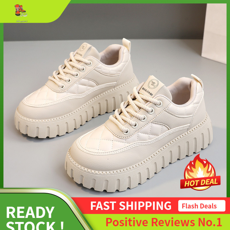 Ddmysports XQ New Spring Summer Thick Sole Elevated Women S Sports Board Shoes Versatile For Students Leisure Street Shooting Matsuke Soles OUTDOOR