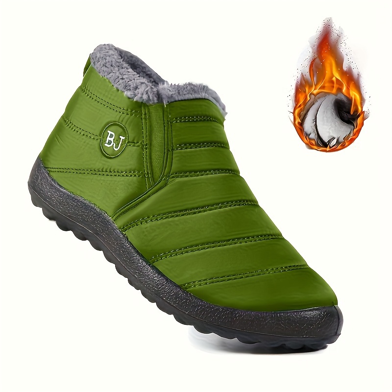 Women's warm snow boots, non-slip winter ankle boots, comfortable walking thick-soled shoes, women's sports shoes