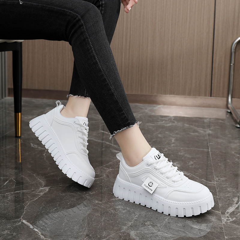Ddmysports ZY New Spring Summer Sponge Cake Sole Height Increase Color Blocking Casual Women S Sports Shoes Round Toe Breathable And Trendy OUTDOOR