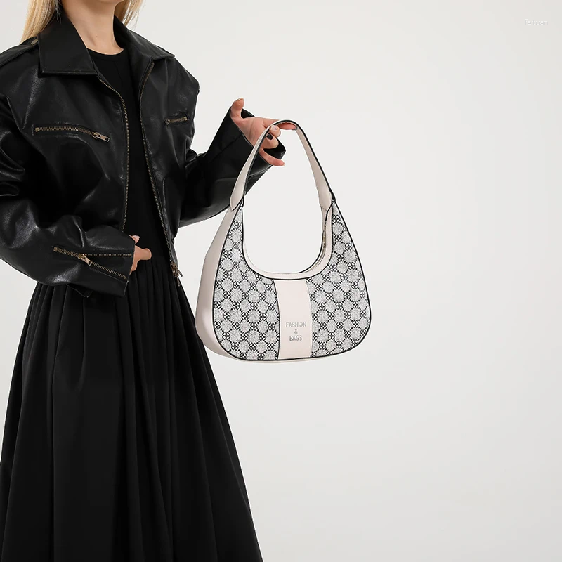 Totes Small Splicing PU Leather Vintage LettersWomen Sier Handbags And Purses 2024 Female Crossbody Bags Trend Shoulder