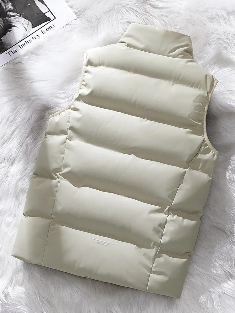 Winter 80% duck down pad warm vest mens waterproof sleeveless jacket ultrathin suitable for casual inflatable Gilet Plus size 8xl 7xl 240827