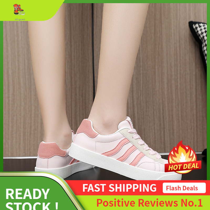 Ddmysports K New Women S With Color Blocking Stripes Autumn Breathable Height Increasing Thin Soled Sports And Leisure Shoes OUTDOOR