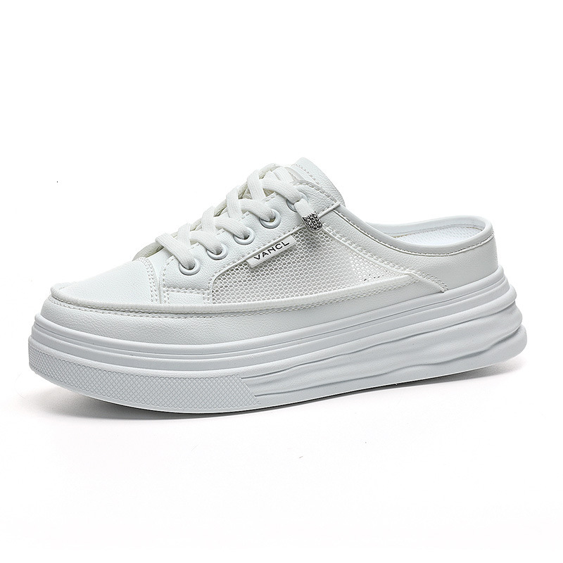 Ddmysports W Slippers Women S New Inner Elevated Outer Wearing Thick Sole Matsutake Alf Support Small White Shoes Summer Edition OUTDOOR