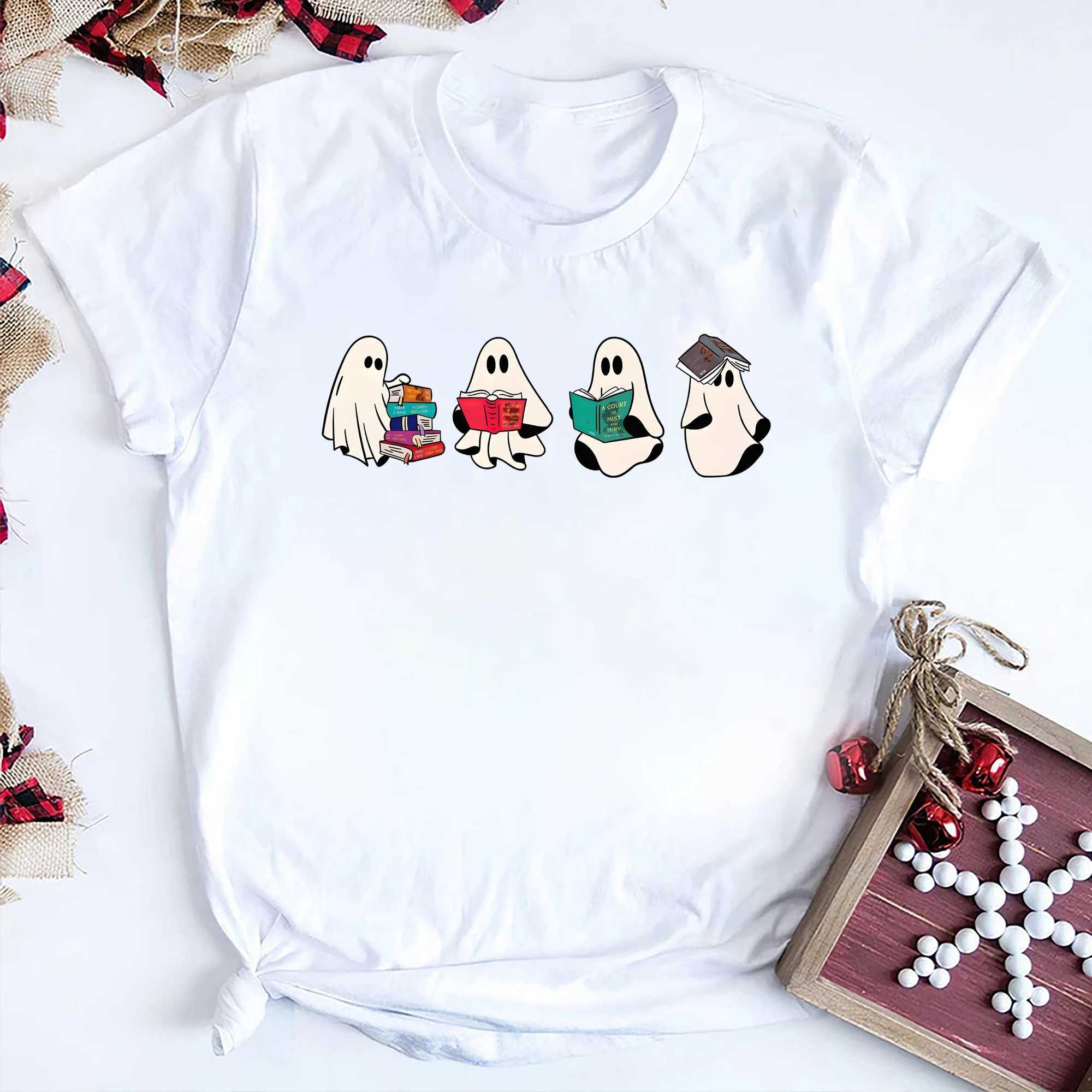 Women's T-Shirt Acotar Ghost Shirt Acotar tshirt Bookish ghost Tshirt Throne of Glass Hallown shirt SJM t SJM ghost Top SJM Hallown shirt Y240828