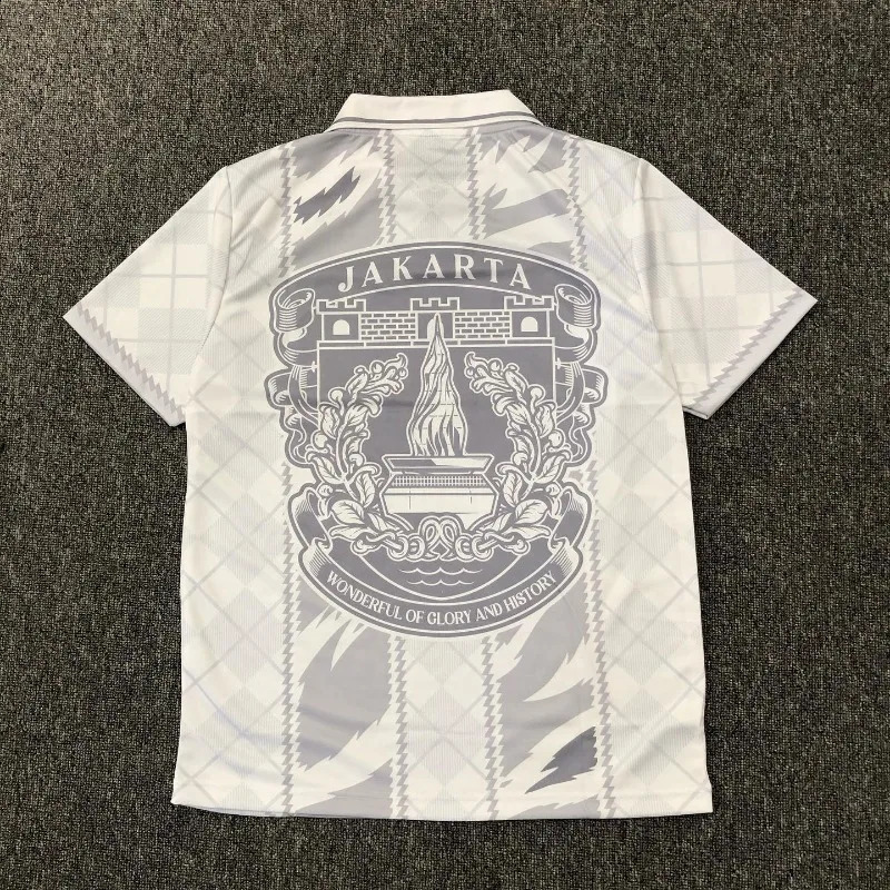 Summer Trendy Letter Pattern Oversized PoLo Shirt Mens Retro Printed Loose and Versatile PoLo Collar Shirt Couples Style 240828