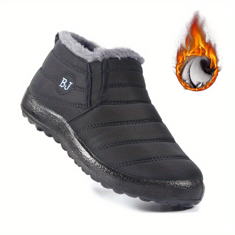 Women's warm snow boots, non-slip winter ankle boots, comfortable walking thick-soled shoes, women's sports shoes