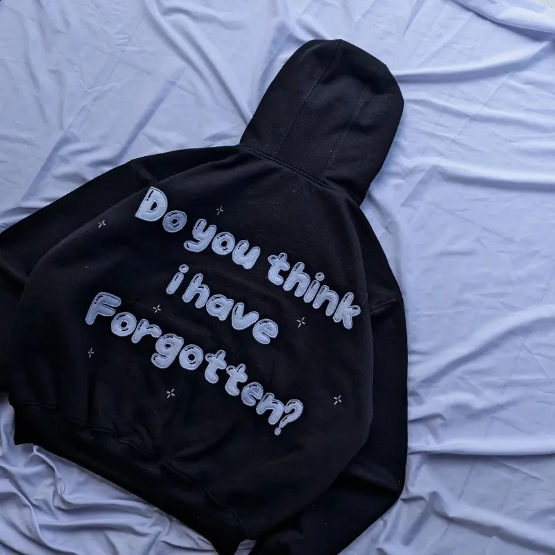 European and American street fashion Pullover anime letter printing super large hoodie mens Y2K Harajuku hiphop rock jacket womens 240827
