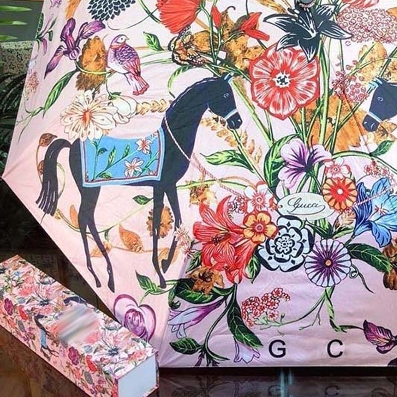 Designer Sunshade Umbrellas Cartoon Folding Dual Use Umbrella Mens Womens Trendy Brand Graffiti -12 Super Cute Pattern DPD24082815