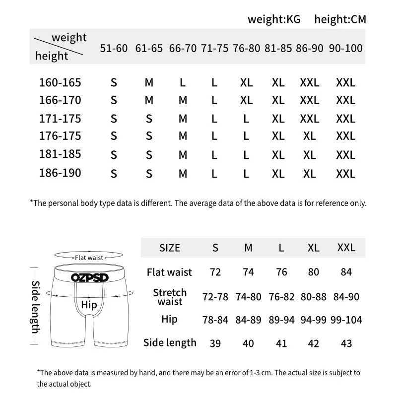 Men's Shorts OZPSD Sexy Mens Underwear Boxing Cueca Mens Underwear Mens Underwear Boxing Shorts Plus Size Breathable Printed Mens Boxing Underwea