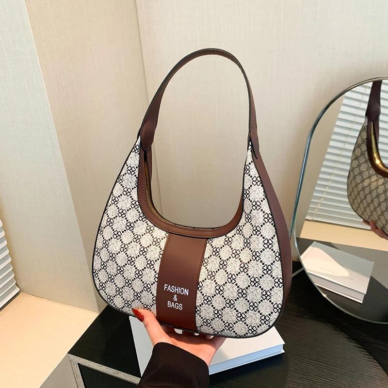 Totes Small Splicing PU Leather Vintage LettersWomen Sier Handbags And Purses 2024 Female Crossbody Bags Trend Shoulder