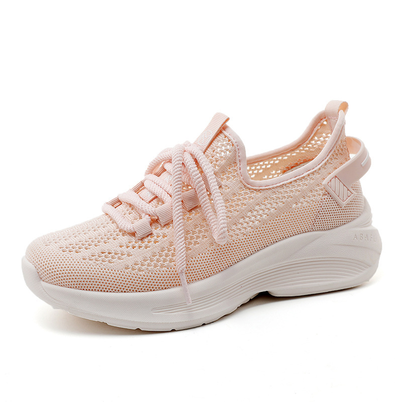 Ddmysports VRD New Women In Summer Fly Woven Sports Leisure S Shoes With Height Increasing And Breathable Mesh Fabric For Running OUTDOOR