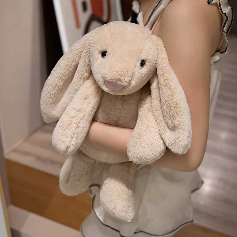 20cm Bunny Rabbit Plush Toy Soft Stuffed Long Ear Bunny Doll Funny Babys Sleeping Companion Delicate Home Decoration Kids GiftsXJ241204