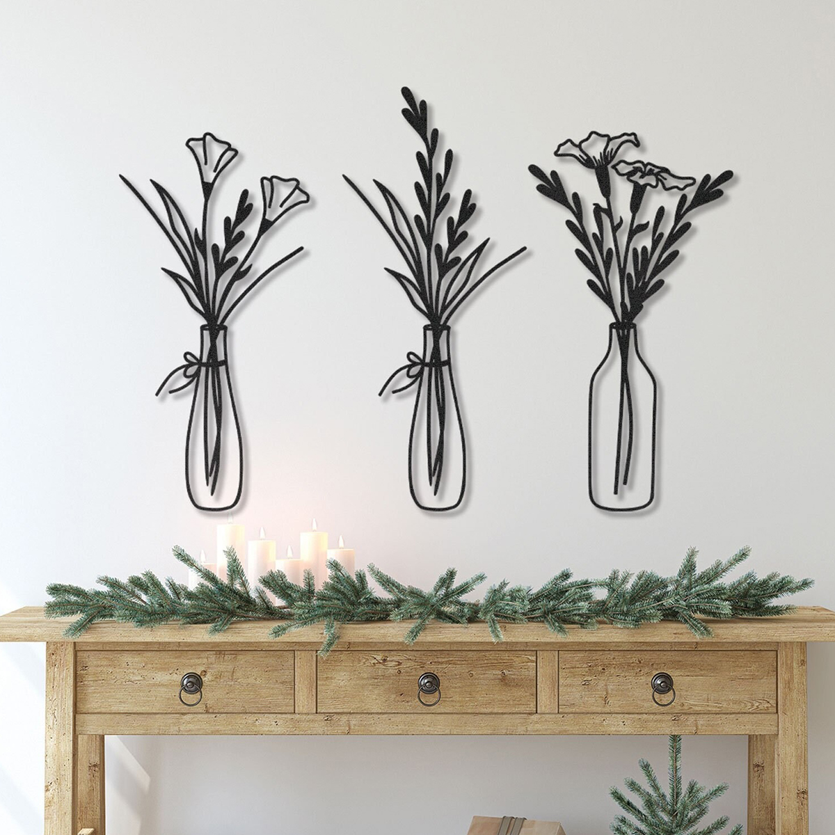 Metal Flower Wall Decoration Abstract Wall Hanging Art Decoration For Multiple Occasions