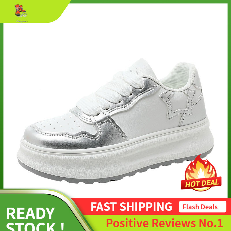 Ddmysports ZY New White Summer And Autumn Thick Soled Casual Board Shoes Breathable Height Increasing Wear Resistant Korean Version OUTDOOR