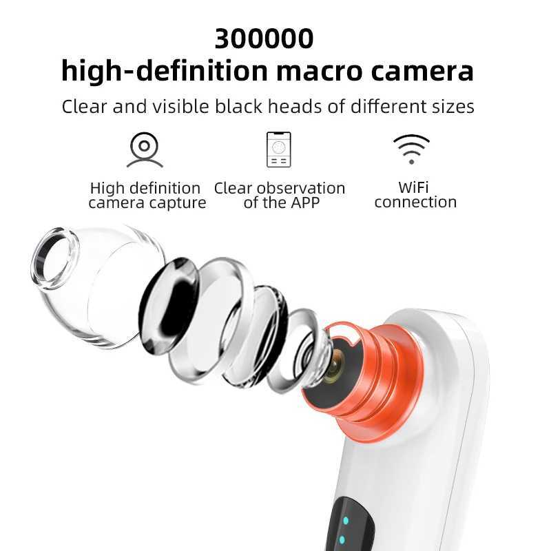 Nose blackhead remover facial hole cleaning vacuum pump blackhead remover with camera facial acne care cleaning tool machine M240828