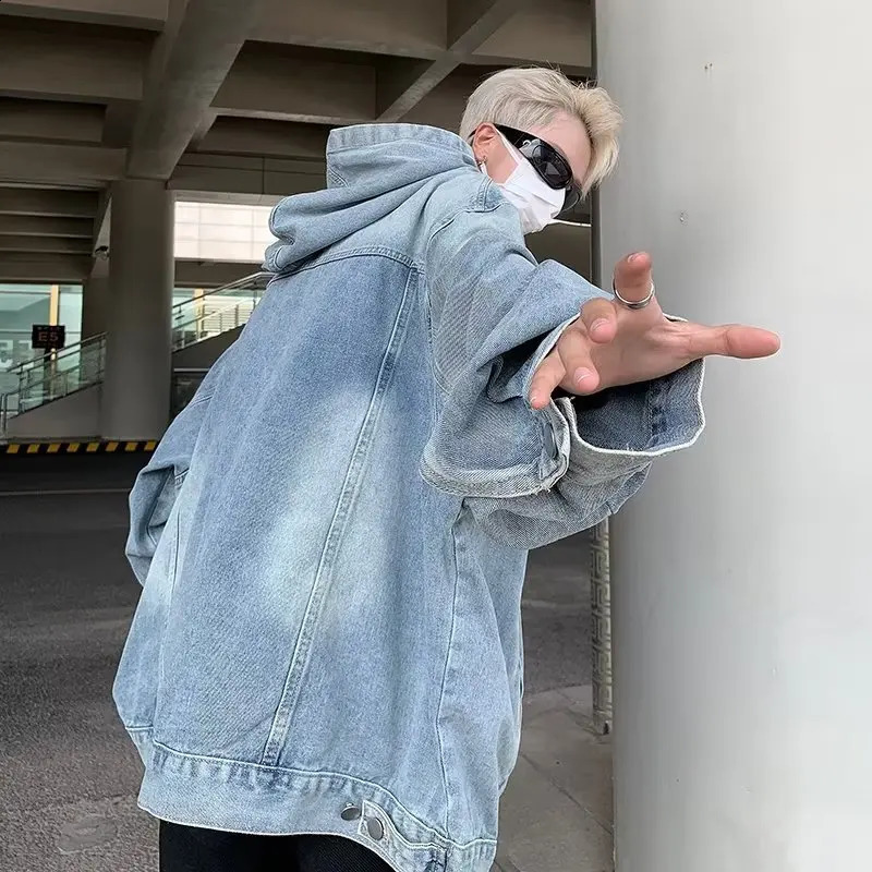 Mens Retro Cowboy Hoodie Womens Harajuku Hip Hop Casual Oversized Sportswear Fashion Loose Long Sleeve Zipper Coat 240827