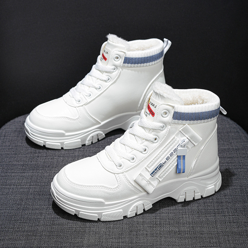 Ddmysports Top For Women Autumn Winter New Trendy Versatile Student S Igh Waist Sports Plush Board Shoes OUTDOOR