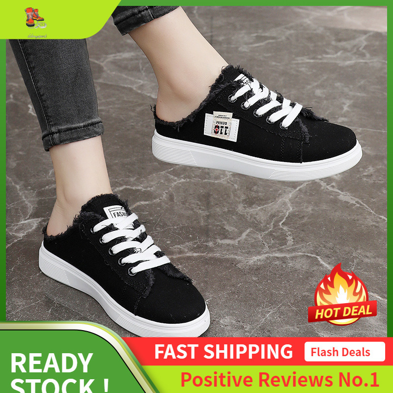 Ddmysports YQ New Semi Trailer Women S Little White Summer Canvas Breathable Slim Fit Thin Sole Board Shoes Versatile Casual Wear Resistant OUTDOOR