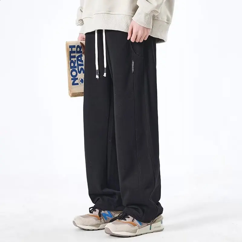 Straight leg pants mens summer mens pants loose casual pants sports pants spring summer sports pants 240828