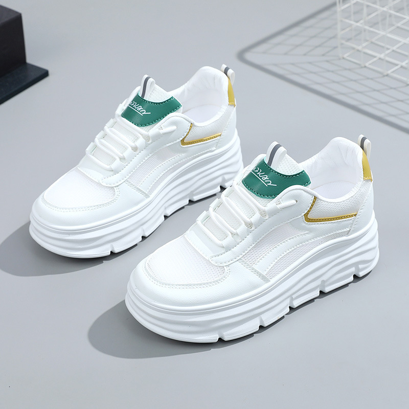 Ddmysports W Inner Raised Small White Breathable Cm Summer Thick Sole Board Casual Shoes Women S Sports Shoe Mesh OUTDOOR