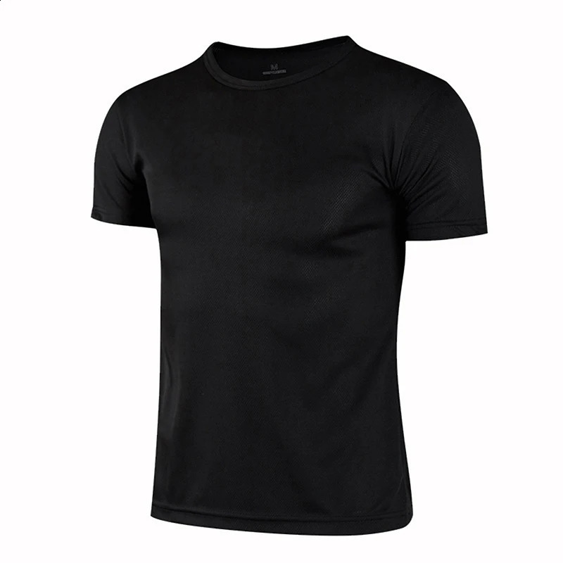 Mens quick drying short sleeved sports Tshirt gym jersey fitness shirt running youth breathable 240827