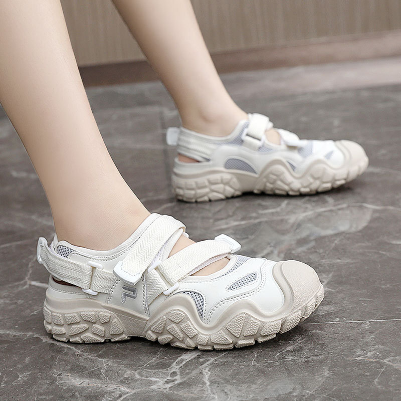 Ddmysports BR New Women S Summer Ollow Mesh Trendy Increase Breathable Casual Sports Shoes OUTDOOR