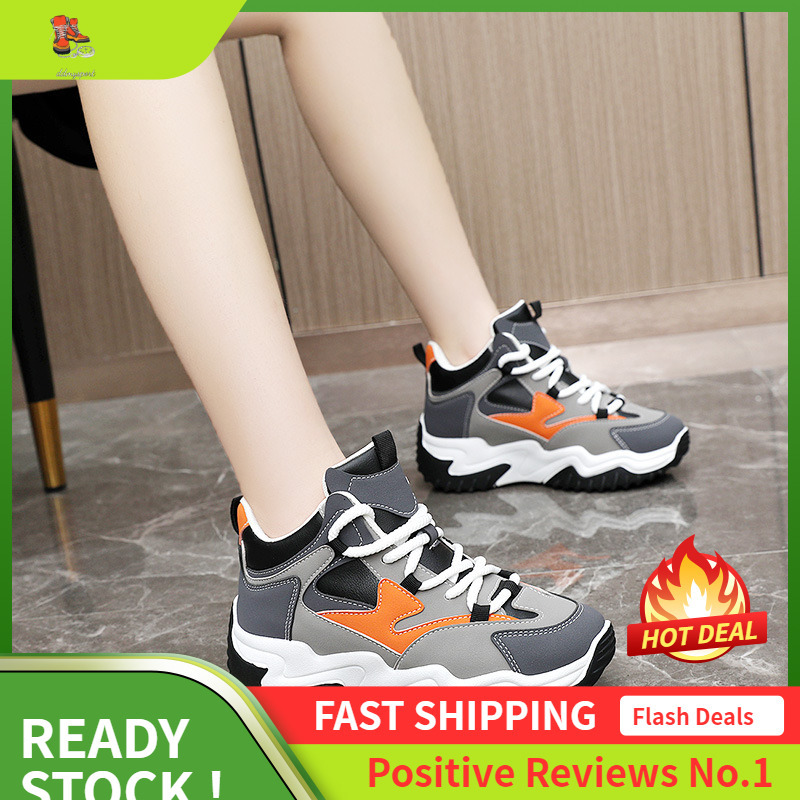 Ddmysports DF New Dad Women S Spring Autumn Korean Version Color Height Increasing Thick Soled Sports And Leisure Shoes OUTDOOR