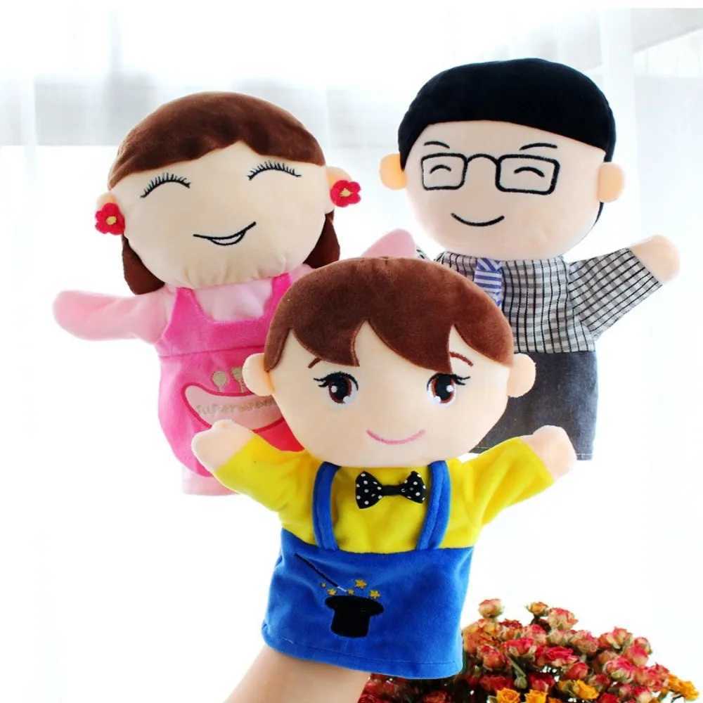 Free shipping Puppets Hand Finger Familys Members Storytelling Puppet Storytime Animal Plush Zodiac Chinese Toddlers Interactive Kid