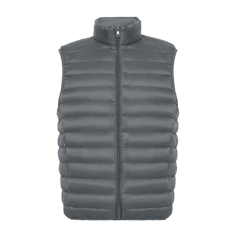 Mens 90% duck down vest ultra light Gielt casual waist jacket spring and autumn lightweight mens highquality 240827