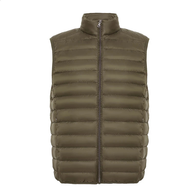 Mens 90% duck down vest ultra light Gielt casual waist jacket spring and autumn lightweight mens highquality 240827