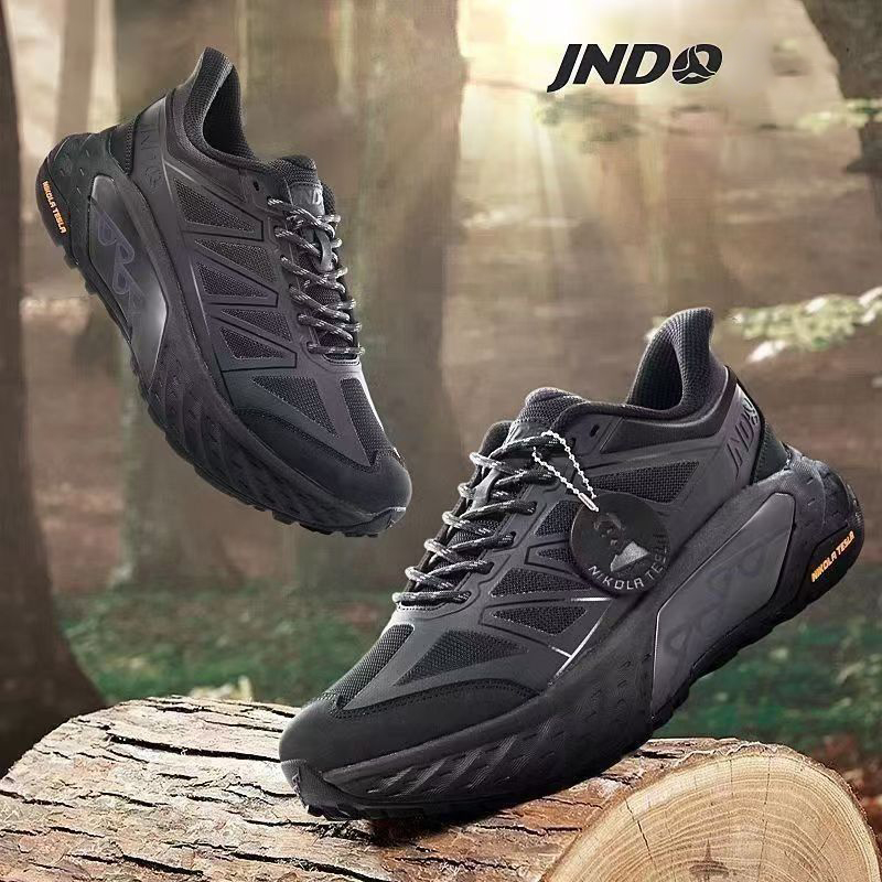 Designer Running Shoes For Men Women JNDO Low Nikola Tesla Valve Waterproof Hiking Sneakers Desert Olive Black Leather Lace Up Outdoor Sports Mens Tra