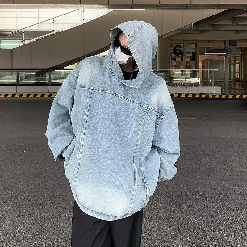 Mens Retro Cowboy Hoodie Womens Harajuku Hip Hop Casual Oversized Sportswear Fashion Loose Long Sleeve Zipper Coat 240827