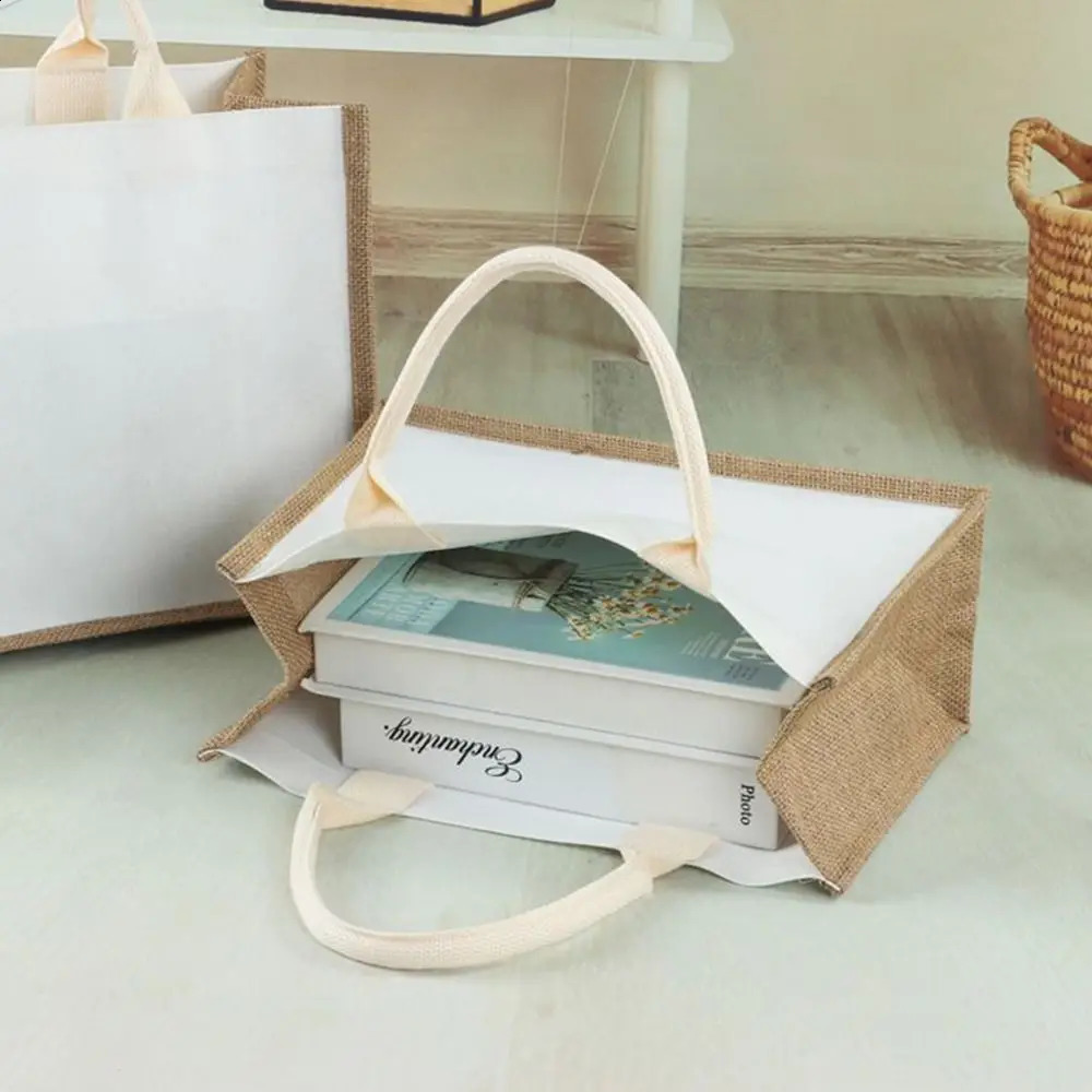 Black White Blank Sack Reusable DIY Hand Drawn Storage Bags Shopping Bag Large Capacity Travel Grocery Pouch 240828