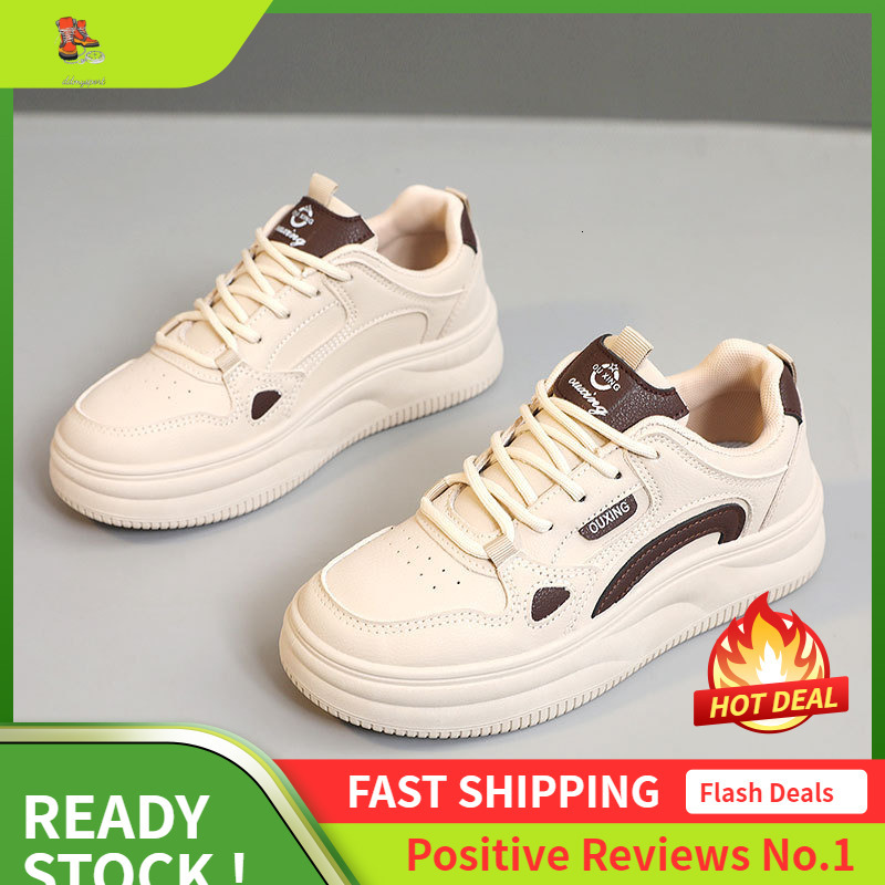 Ddmysports S New White Spring And Summer Breathable Women S Thick Soled Height Increasing Board Shoes Wear Resistant Casual Sports Trend OUTDOOR