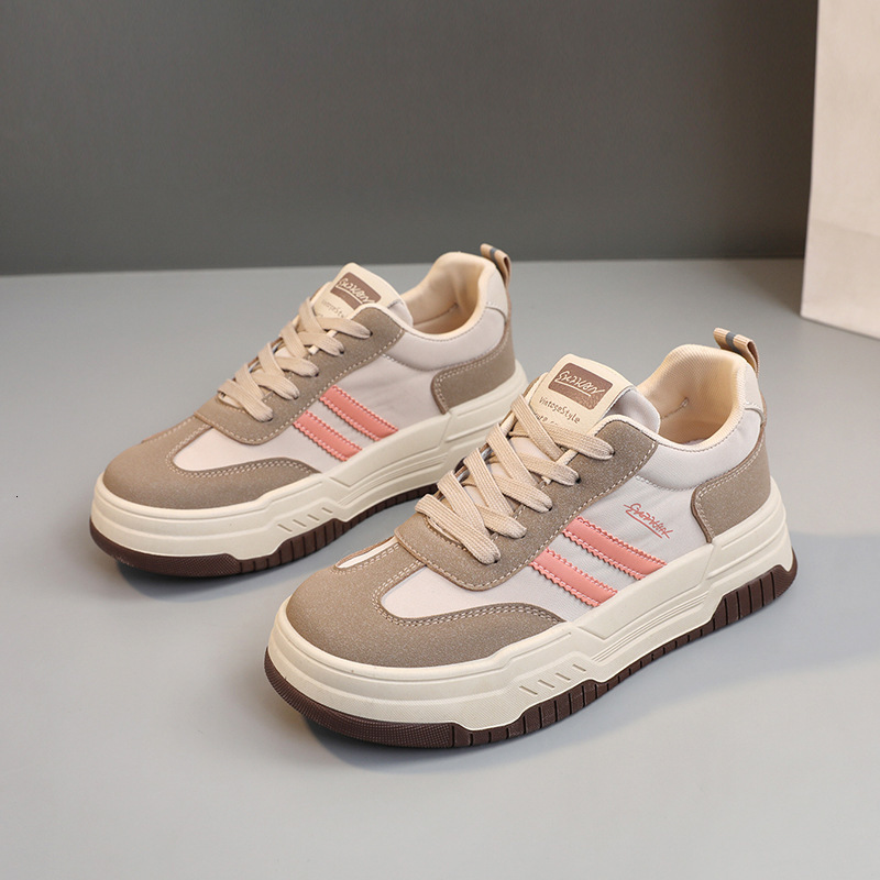 Ddmysports W New Little White Spring Summer Women S Thick Sole Eightened Board Shoes Casual Students Wear Resistant Street Shooting Trend OUTDOOR