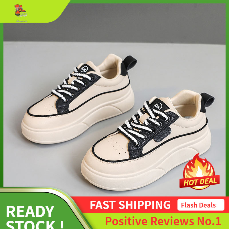 Ddmysports XQW New Color Blocked Women S Summer Breathable Sports Board Shoes Versatile Casual Thick Bottom Increased Wear Resistant OUTDOOR