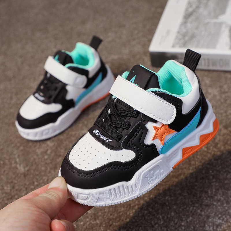 Sneakers Five pointed star childrens shoes girls spring and autumn sports shoes running shoes ultra light baby shoes childrens and boys board shoes H2