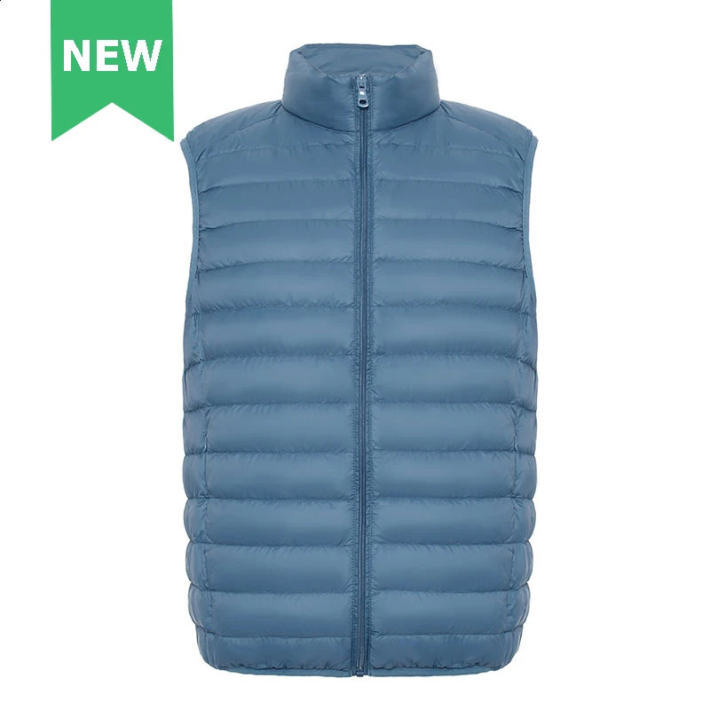 Mens 90% duck down vest ultra light Gielt casual waist jacket spring and autumn lightweight mens highquality 240827
