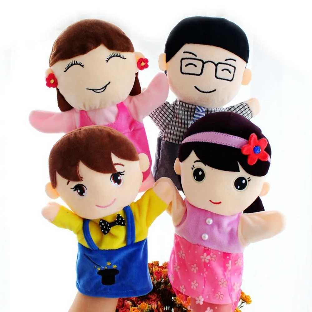 Free shipping Puppets Hand Finger Familys Members Storytelling Puppet Storytime Animal Plush Zodiac Chinese Toddlers Interactive Kid