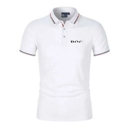 Mens Polo Bosse Shirt Designer T Shirts High Quality Summer Shirts Luxury Brand Breathable Tshirt Fashion Polos Shirt Crew Neck Short Sleeve Brand Womens Letter F85
