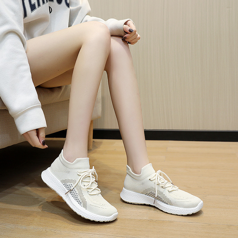 Ddmysports BR New Mesh Spring Summer Couple Men S And Women Flying Weaving Sports Versatile Student Breathable Elevated Shoes OUTDOOR
